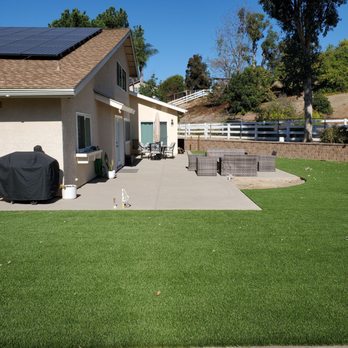 GoTurf Direct - a house with a solar panel on the roof - Landscaping Near Me - Oceanside, California