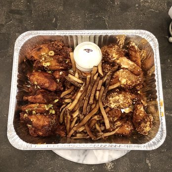 Hangry's - 24 pc wings w/ fries - Belmont Cragin & Korean - Burgers Near Me - Chicago, Illinois