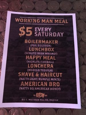 Menu photo 1 The Bison Bar Raleigh, NC