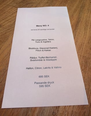 Menu photo 8 Aloë Stockholm, AB