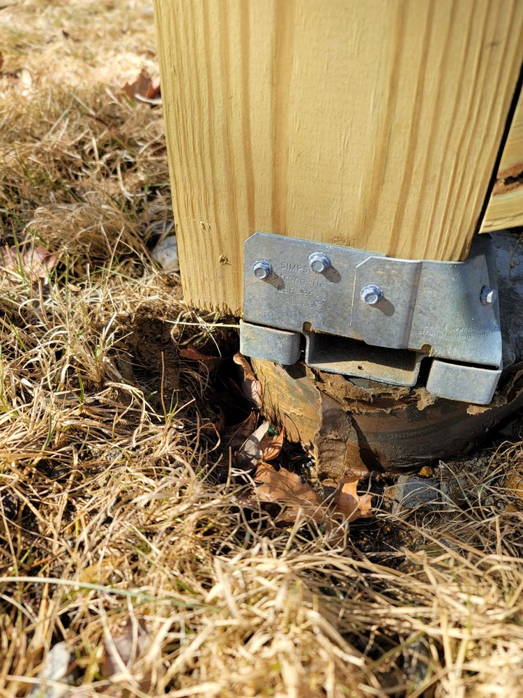 Southers Construction - Support leg hanging off footer, code viilation - General Contractors Near Me - Epping, New Hampshire Southers Construction - Support leg hanging off footer, code viilation - General Contractors Near Me - Epping, New Hampshire