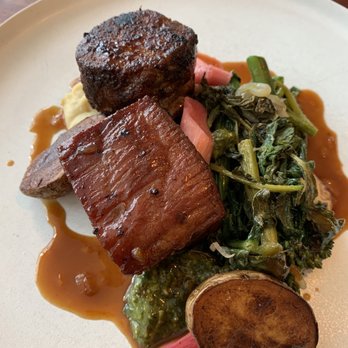 Urban Hearth - Rhubarb BBQ and pork belly - New American Near Me - Cambridge, Massachusetts