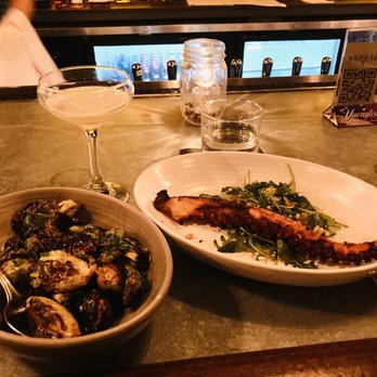 Repeal 33 - Grilled Octopus and Crispy Brussel Sprouts - Bars Near Me - Savannah, Georgia Repeal 33 - Grilled Octopus and Crispy Brussel Sprouts - Bars Near Me - Savannah, Georgia