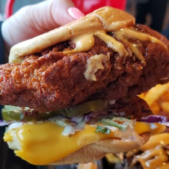 Dave's Hot Chicken - #2 with cheese - Chicken Shop Near Me - Wilmington, North Carolina