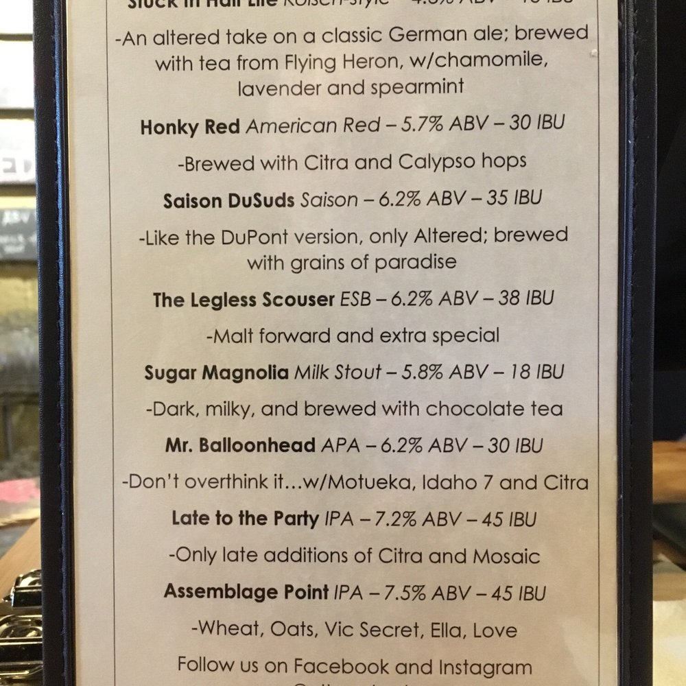 Beer list Beer list