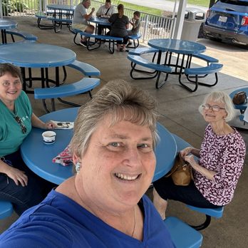 Toft Dairy & Ice Cream Parlor - Outside enjoying ice cream with my sister and Mom. - Ice Cream & Frozen Yogurt Near Me - Sandusky, Ohio