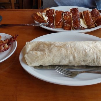 Olympic Cafe - Hawaiian sweetbread french toast & breakfast burrito - Seafood Near Me - Kapaa, Hawaii Olympic Cafe - Hawaiian sweetbread french toast & breakfast burrito - Seafood Near Me - Kapaa, Hawaii