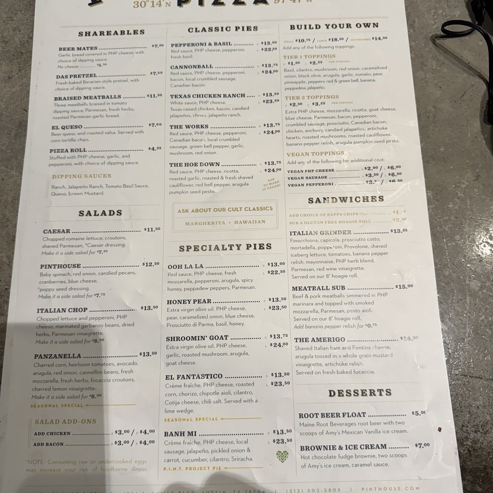 Menu Menu