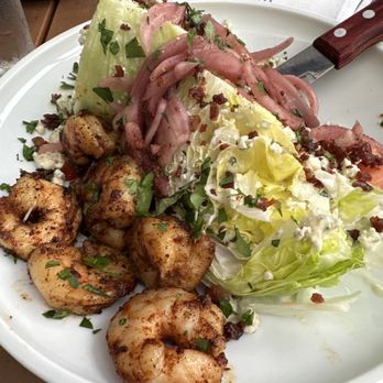 The Lab Collaborative - Wedge salad and protein side is shrimp - New American Near Me - Oceanside, California The Lab Collaborative - Wedge salad and protein side is shrimp - New American Near Me - Oceanside, California