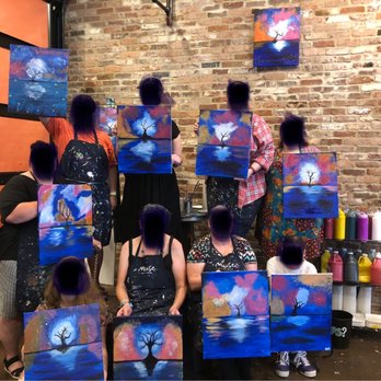 Muse Paintbar - This is the slight stage where the artist gives instruction. - Art Classes Near Me - Gaithersburg, Maryland Muse Paintbar - This is the slight stage where the artist gives instruction. - Art Classes Near Me - Gaithersburg, Maryland