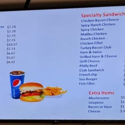 Mountain View Drive-In - Menu