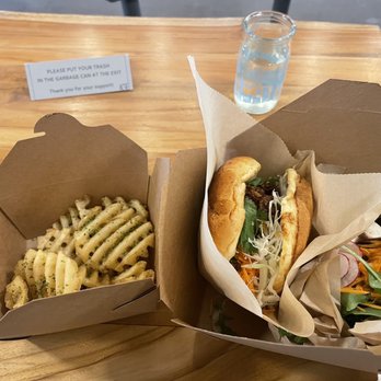 ACRE - Aonori French Fries, Chicken Karaage Sandwich with salad and cold sake - Breakfast & Brunch Near Me - Brooklyn, New York ACRE - Aonori French Fries, Chicken Karaage Sandwich with salad and cold sake - Breakfast & Brunch Near Me - Brooklyn, New York