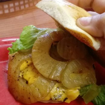Uncle Tony's - Ursa Burger the grilled pineapple gave it such a great taste - Burgers Near Me - Spring, Texas