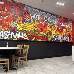 Hangry Joe’s Hot Chicken & Wings - Interior wall designs!