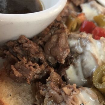 Niros Gyros - Italian beef with mozzarella hot giardiniera - Greek Near Me - Beecher, Illinois Niros Gyros - Italian beef with mozzarella hot giardiniera - Greek Near Me - Beecher, Illinois