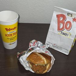 Bojangles - Bo Chicken Sandwich , Iced Tea , Satisfied