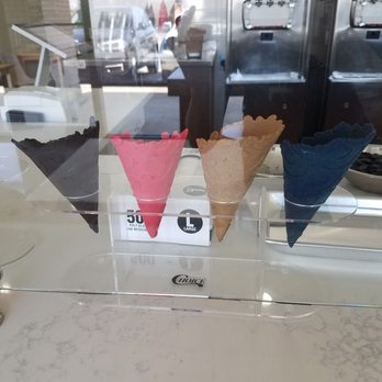 Sugar Pine Creamery - Different cone colors are different flavors! - Ice Cream & Frozen Yogurt Near Me - Plano, Texas Sugar Pine Creamery - Different cone colors are different flavors! - Ice Cream & Frozen Yogurt Near Me - Plano, Texas