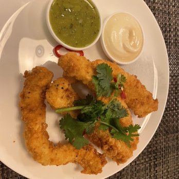 Qantas First Class Lounge - Calamari strips - Airport Lounges Near Me - Los Angeles, California