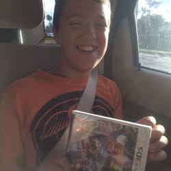 Gamestop - Can't wait until he gets home - just had to play it in the car.