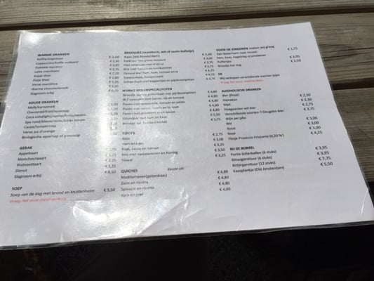 Menu photo 1 Theehuis De Akermolen Amsterdam, NH