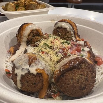 INDAY - Lentil Falafel Chaat - Gluten-Free Near Me - New York, New York INDAY - Lentil Falafel Chaat - Gluten-Free Near Me - New York, New York