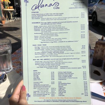 Alana's Cafe - Menu (11/5/18) - Breakfast & Brunch Near Me - Burlingame, California Alana's Cafe - Menu (11/5/18) - Breakfast & Brunch Near Me - Burlingame, California