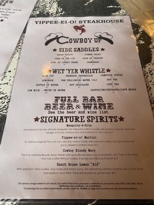 Menu photo 4 Yippee-ei-o! Tusayan, AZ