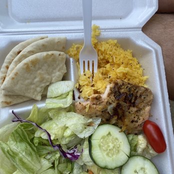 Greek Olive - a meal in a styrofoam container - Greek Near Me - Roy, Utah