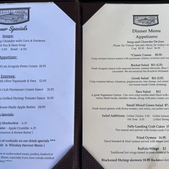 The Falls Landing - Menus - Seafood Near Me - Brevard, North Carolina The Falls Landing - Menus - Seafood Near Me - Brevard, North Carolina