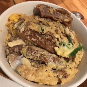 Fukada - Pork cooked in egg. Yum - Japanese Near Me - Irvine, California Fukada - Pork cooked in egg. Yum - Japanese Near Me - Irvine, California