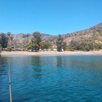 Mountain and Sea Educational Adventu - View of the campground and beach from the floating dock at drop off. First impression, awesome. - Parks Near Me - Avalon, California Mountain and Sea Educational Adventu - View of the campground and beach from the floating dock at drop off. First impression, awesome. - Parks Near Me - Avalon, California