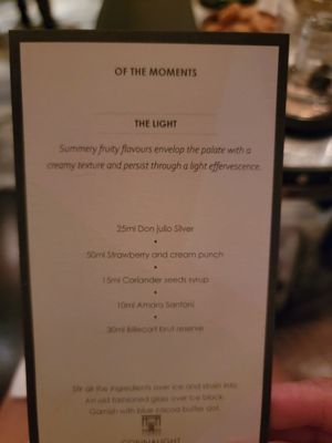 Menu photo 1 Connaught Bar London, XGL