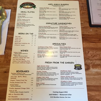 Menu photo 8 Holder's Country Inn San Jose, CA Menu photo 8 Holder's Country Inn San Jose, CA