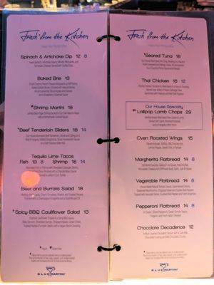 Menu photo 2 Blue Martini Lounge Phoenix, AZ