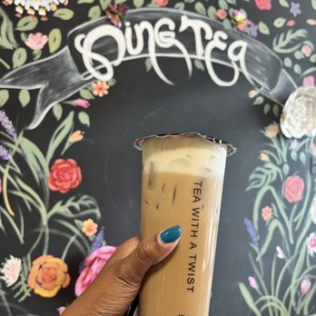 Milk+Tea - Brown sugar milk tea with golden bob and cheese foam - Coffee & Tea Near Me - Round Rock, Texas