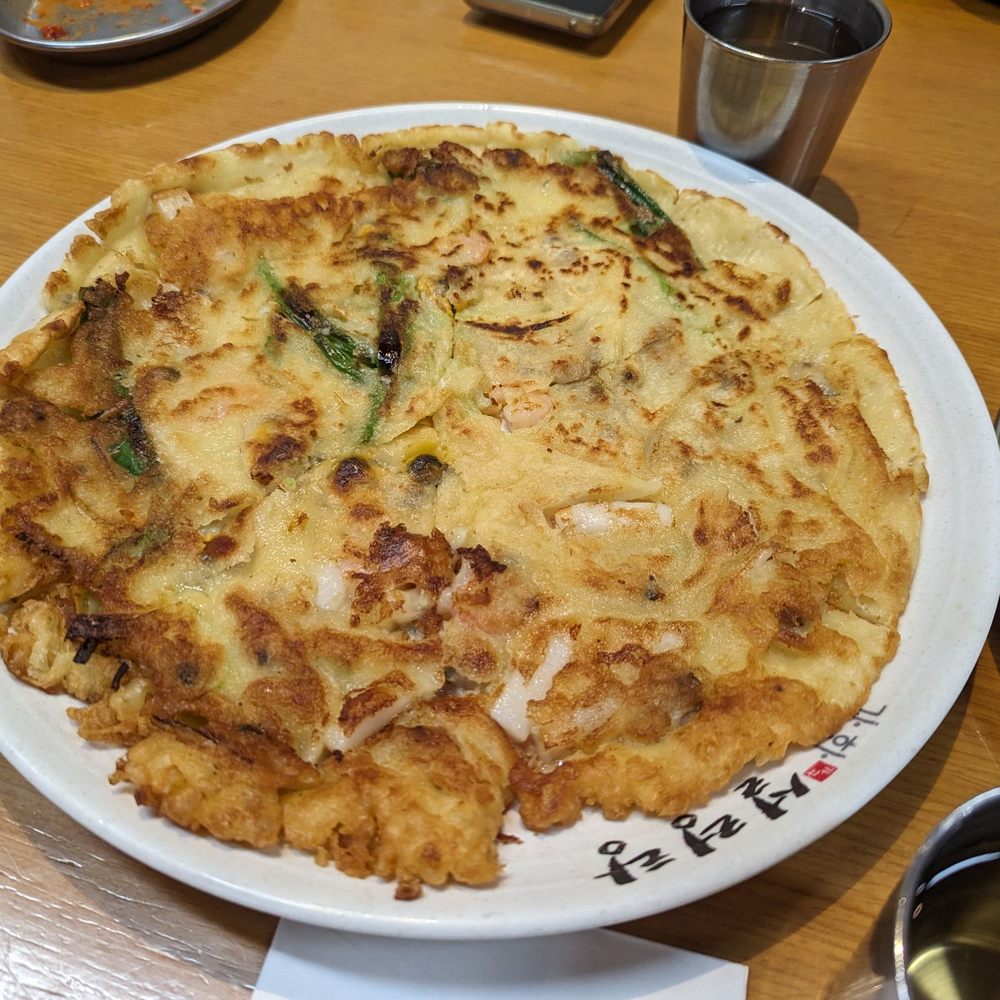 Gahwa Korean Restaurant - Seafood Pancake - Korean Near Me - Flushing, New York