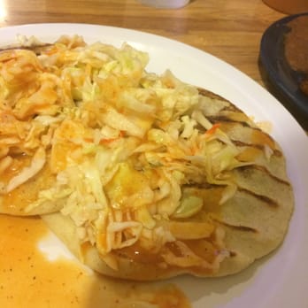 El Salvador Restaurant - pupusas with curtido and salsa - Salvadoran Near Me - Provo, Utah
