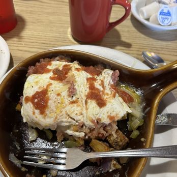 Harvest Cafe - Ordered the Beef hash skillet w/2 eggs & country potatoes. Yes, half of it is eaten I know! I was hungry because it's my favorite skillet! - American Near Me - Las Vegas, Nevada Harvest Cafe - Ordered the Beef hash skillet w/2 eggs & country potatoes. Yes, half of it is eaten I know! I was hungry because it's my favorite skillet! - American Near Me - Las Vegas, Nevada