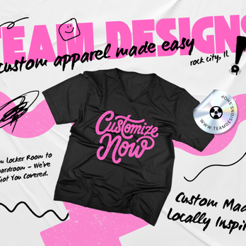 Team Designs - Customized Merchandise Near Me - Rock City, Illinois Team Designs - Customized Merchandise Near Me - Rock City, Illinois