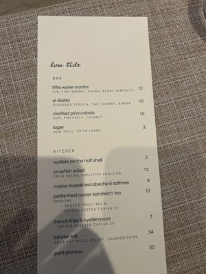 Menu photo 2 Little Water Philadelphia, PA Menu photo 2 Little Water Philadelphia, PA