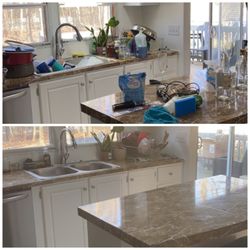 Executive Touch Cleaning Service - Before and after a kitchen clean