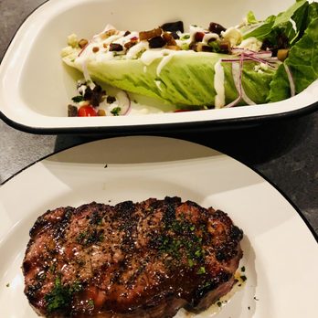 Bravery Chef Hall - cherry block: my ribeye + romaine wedge = FOODGASM! - Food Court Near Me - Houston, Texas Bravery Chef Hall - cherry block: my ribeye + romaine wedge = FOODGASM! - Food Court Near Me - Houston, Texas