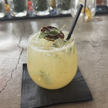 Dogwood at The Pine Shed - Pear-sage Margarita, at the Pine Shed - Cocktail Bars Near Me - Bend, Oregon