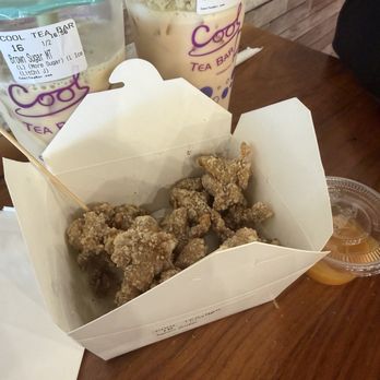 Cool Tea Bar - Brown sugar milk tea, strawberry milk tea, & popcorn chicken with secret sauce. - Bubble Tea Near Me - Fremont, California