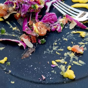 Sun Deck - What's left of the fish tostada - American Near Me - Coronado, California Sun Deck - What's left of the fish tostada - American Near Me - Coronado, California