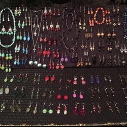 Snow Hill Country Club - My handmade jewelry booth at the Christmas village