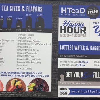 HTeaO - Menu - Coffee & Tea Near Me - Tomball, Texas