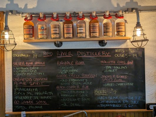 Menu photo 6 Red River Distillery Tasting Room Red River, NM Menu photo 6 Red River Distillery Tasting Room Red River, NM