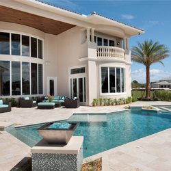 Century Oasis Pool and Spa - Contemporary Pool with Firebowls & Water Features