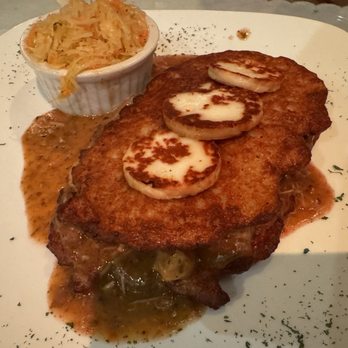 Tatra Haus - Potato pancake with goulash is another hit! - Polish Near Me - Wallington, New Jersey